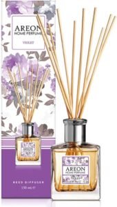 فواحة عطر منزلية من أريون، 150 مل، 10 أعواد من الخيزران - بنفسجي