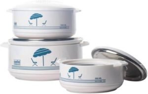 طاجن تشيلو هوت بوت بثلاث قطع بمقبضين 850+1500+2500 مل