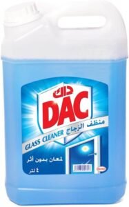 منظف الزجاج داك، لامع، خالي من البقع، 4 لتر (افضل منظف قزاز )