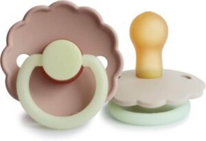 لهاية فريج ديزي نايت المصنوعة من اللاتكس للأطفال من عمر 0 إلى 6 أشهر، لهايات مريحة ومهدئة (افضل نوع لهايه للاطفال)