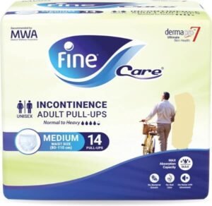 حفاضات فاين كير للبالغين مقاس متوسط الخصر (80 - 110 سم) عبوة من 14 قطعة