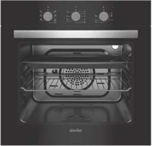 فرن سيمفر الكهربائي المدمج 60 سم 6 وظائف 104 لتر (افضل نوع فرن بلت ان)